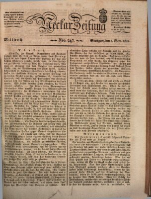 Neckar-Zeitung Mittwoch 8. September 1824