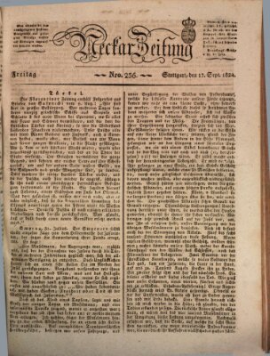 Neckar-Zeitung Freitag 17. September 1824