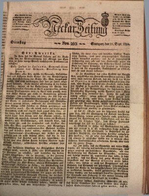 Neckar-Zeitung Dienstag 21. September 1824