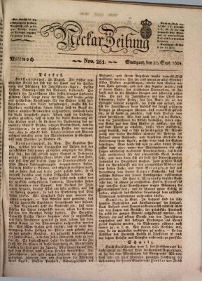 Neckar-Zeitung Mittwoch 22. September 1824