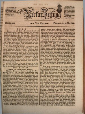 Neckar-Zeitung Mittwoch 6. Oktober 1824