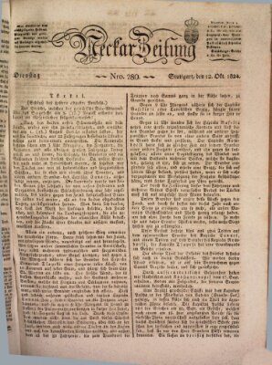 Neckar-Zeitung Dienstag 12. Oktober 1824