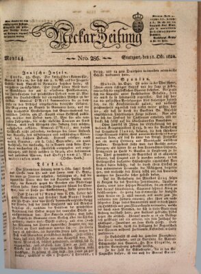 Neckar-Zeitung Montag 18. Oktober 1824