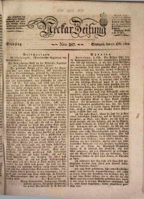 Neckar-Zeitung Dienstag 19. Oktober 1824