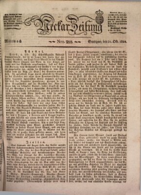 Neckar-Zeitung Mittwoch 20. Oktober 1824