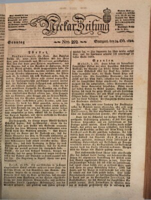 Neckar-Zeitung Sonntag 24. Oktober 1824