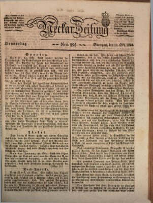 Neckar-Zeitung Donnerstag 28. Oktober 1824