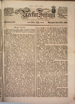 Neckar-Zeitung Samstag 6. November 1824