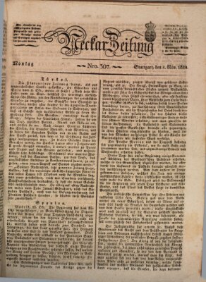 Neckar-Zeitung Montag 8. November 1824