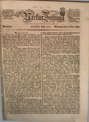 Neckar-Zeitung Montag 29. November 1824