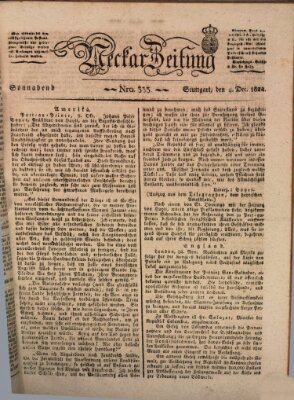 Neckar-Zeitung Samstag 4. Dezember 1824