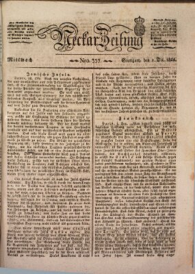 Neckar-Zeitung Mittwoch 8. Dezember 1824