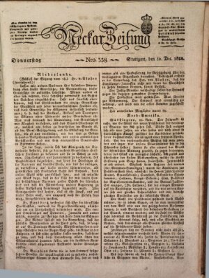 Neckar-Zeitung Donnerstag 30. Dezember 1824