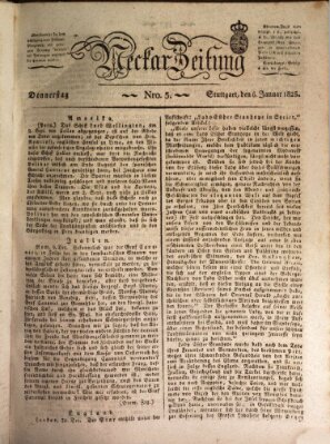 Neckar-Zeitung Donnerstag 6. Januar 1825