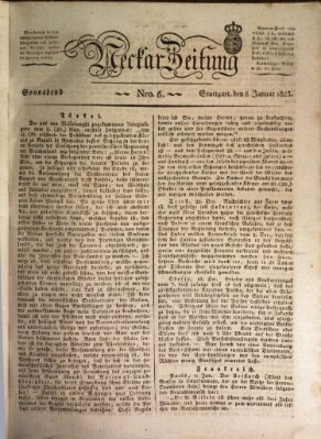 Neckar-Zeitung Samstag 8. Januar 1825