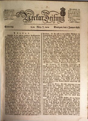 Neckar-Zeitung Sonntag 9. Januar 1825