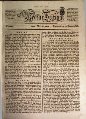 Neckar-Zeitung Montag 10. Januar 1825