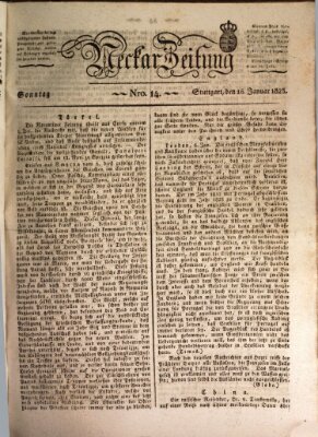 Neckar-Zeitung Sonntag 16. Januar 1825