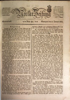 Neckar-Zeitung Samstag 22. Januar 1825