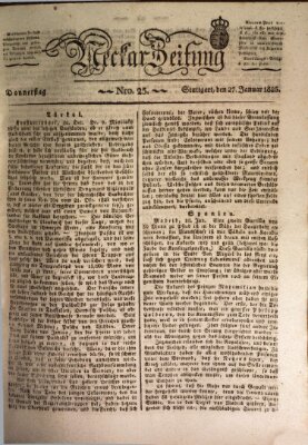 Neckar-Zeitung Donnerstag 27. Januar 1825