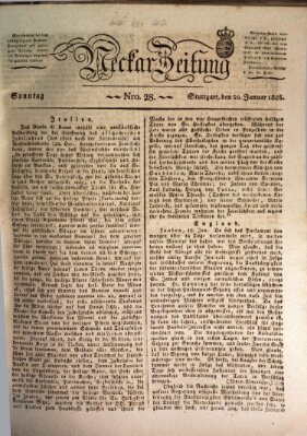 Neckar-Zeitung Sonntag 30. Januar 1825