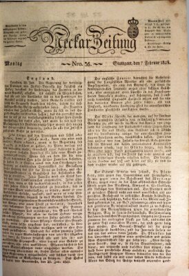 Neckar-Zeitung Montag 7. Februar 1825