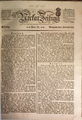 Neckar-Zeitung Dienstag 8. Februar 1825