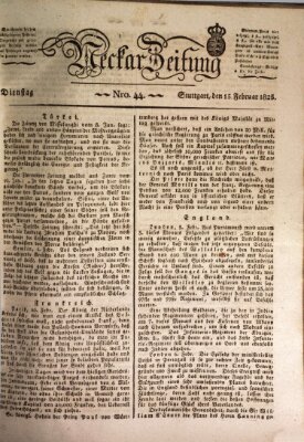 Neckar-Zeitung Dienstag 15. Februar 1825