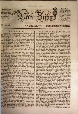 Neckar-Zeitung Mittwoch 23. Februar 1825