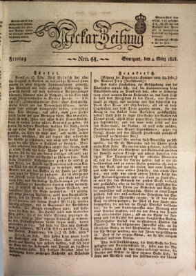 Neckar-Zeitung Freitag 4. März 1825