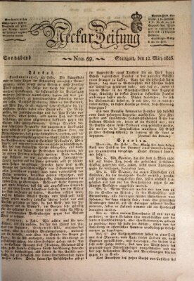 Neckar-Zeitung Samstag 12. März 1825