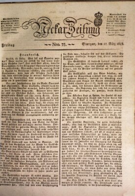 Neckar-Zeitung Freitag 18. März 1825