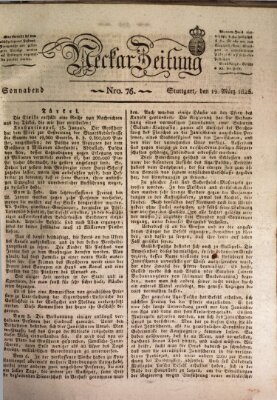 Neckar-Zeitung Samstag 19. März 1825