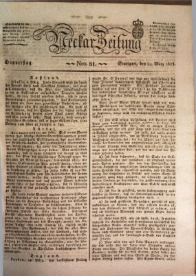 Neckar-Zeitung Donnerstag 24. März 1825