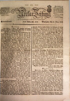 Neckar-Zeitung Samstag 26. März 1825