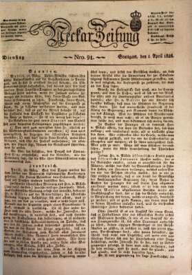 Neckar-Zeitung Dienstag 5. April 1825