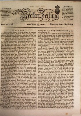 Neckar-Zeitung Samstag 9. April 1825