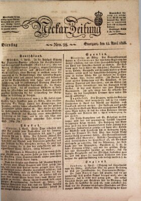 Neckar-Zeitung Dienstag 12. April 1825