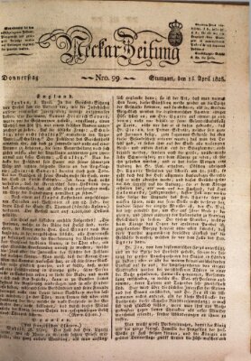 Neckar-Zeitung Mittwoch 13. April 1825