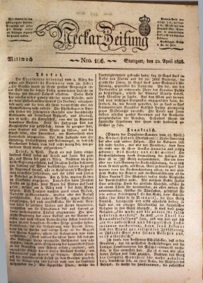 Neckar-Zeitung Mittwoch 20. April 1825