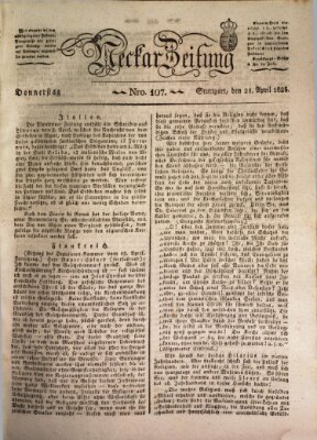 Neckar-Zeitung Donnerstag 21. April 1825