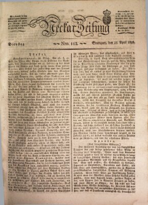 Neckar-Zeitung Dienstag 26. April 1825