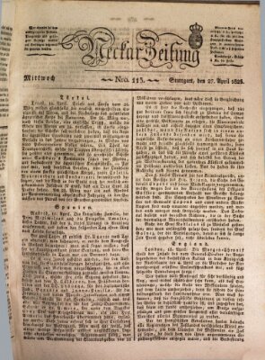 Neckar-Zeitung Mittwoch 27. April 1825