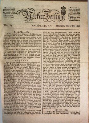 Neckar-Zeitung Montag 2. Mai 1825