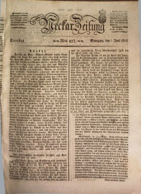 Neckar-Zeitung Dienstag 7. Juni 1825