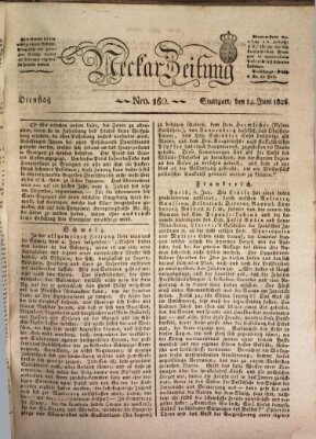 Neckar-Zeitung Dienstag 14. Juni 1825