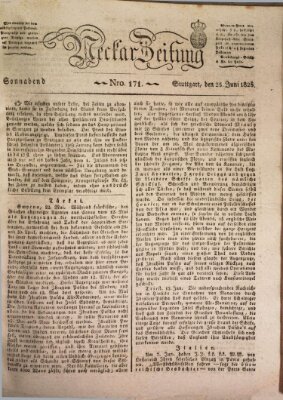 Neckar-Zeitung Samstag 25. Juni 1825