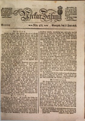 Neckar-Zeitung Montag 27. Juni 1825