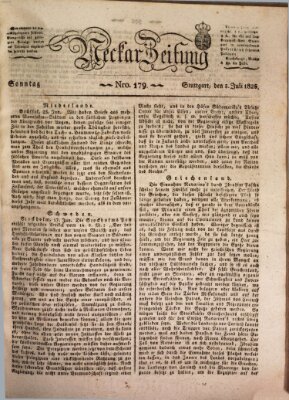 Neckar-Zeitung Sonntag 3. Juli 1825