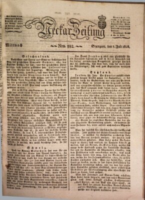 Neckar-Zeitung Mittwoch 6. Juli 1825